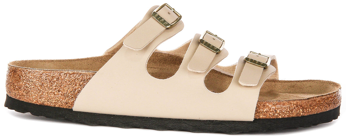 Sandali Birkenstock Florida | Birko-Flor color castello di sabbia da donna - Calzata regolare
