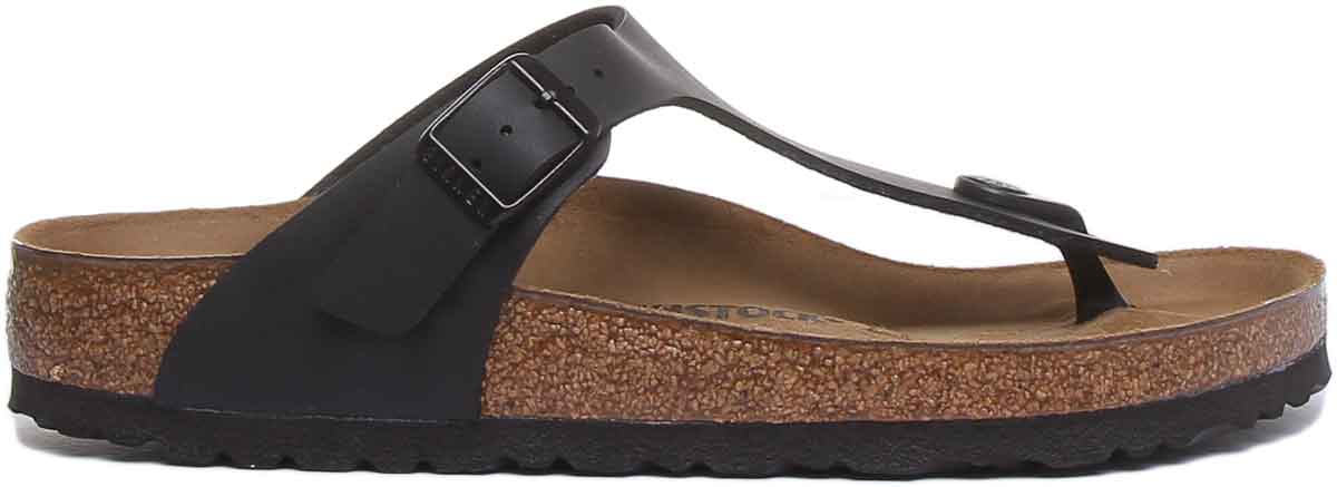 Sandales Birkenstock Gizeh | Noires en Birko-Flor pour femme