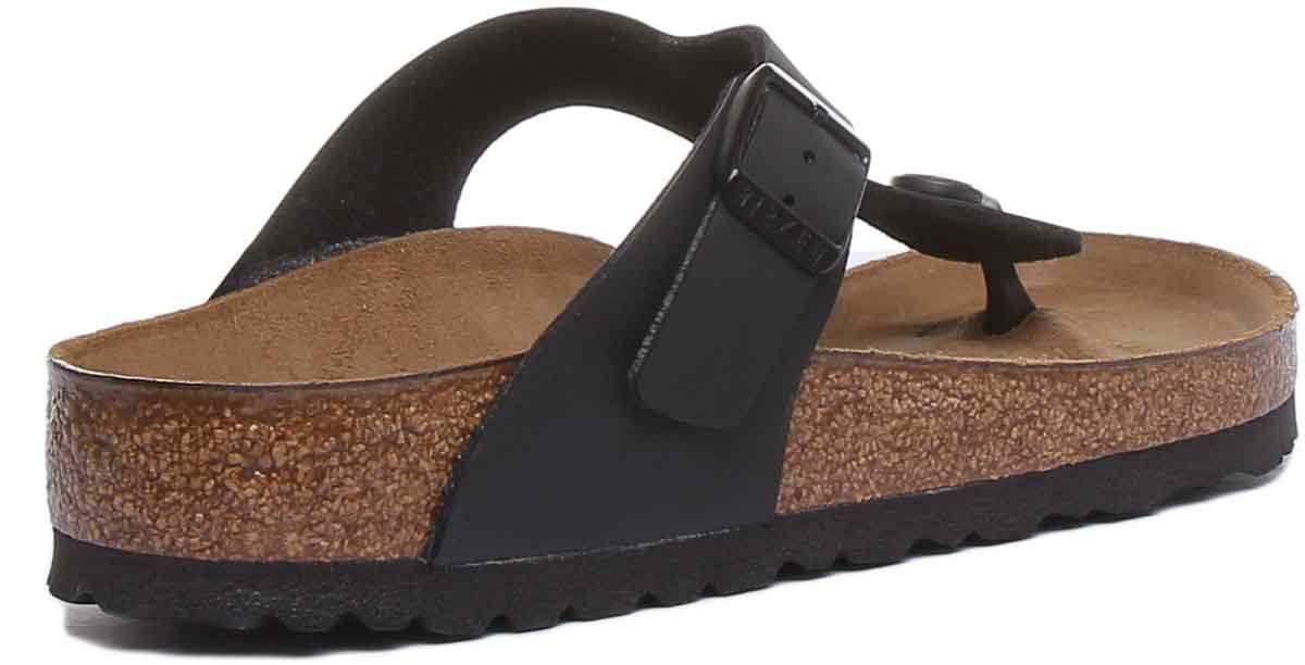 Sandales Birkenstock Gizeh | Noires en Birko-Flor pour femme