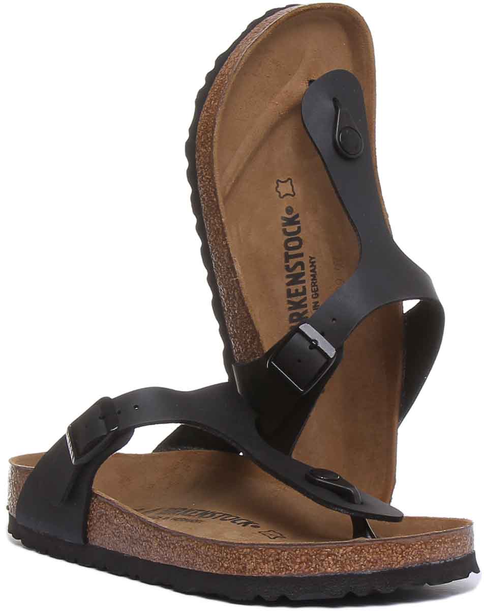 Sandales Birkenstock Gizeh | Noires en Birko-Flor pour femme