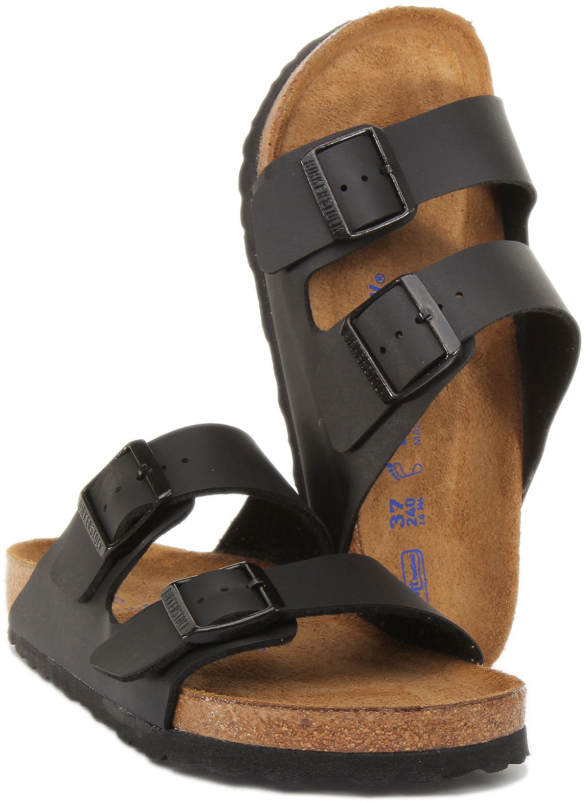 Sandali Birkenstock Arizona | Birko-Flor nero per uomo e donna