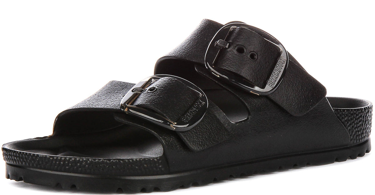 Birkenstock Arizona-sandalen | zwart EVA - grote gesp voor dames - smalle pasvorm