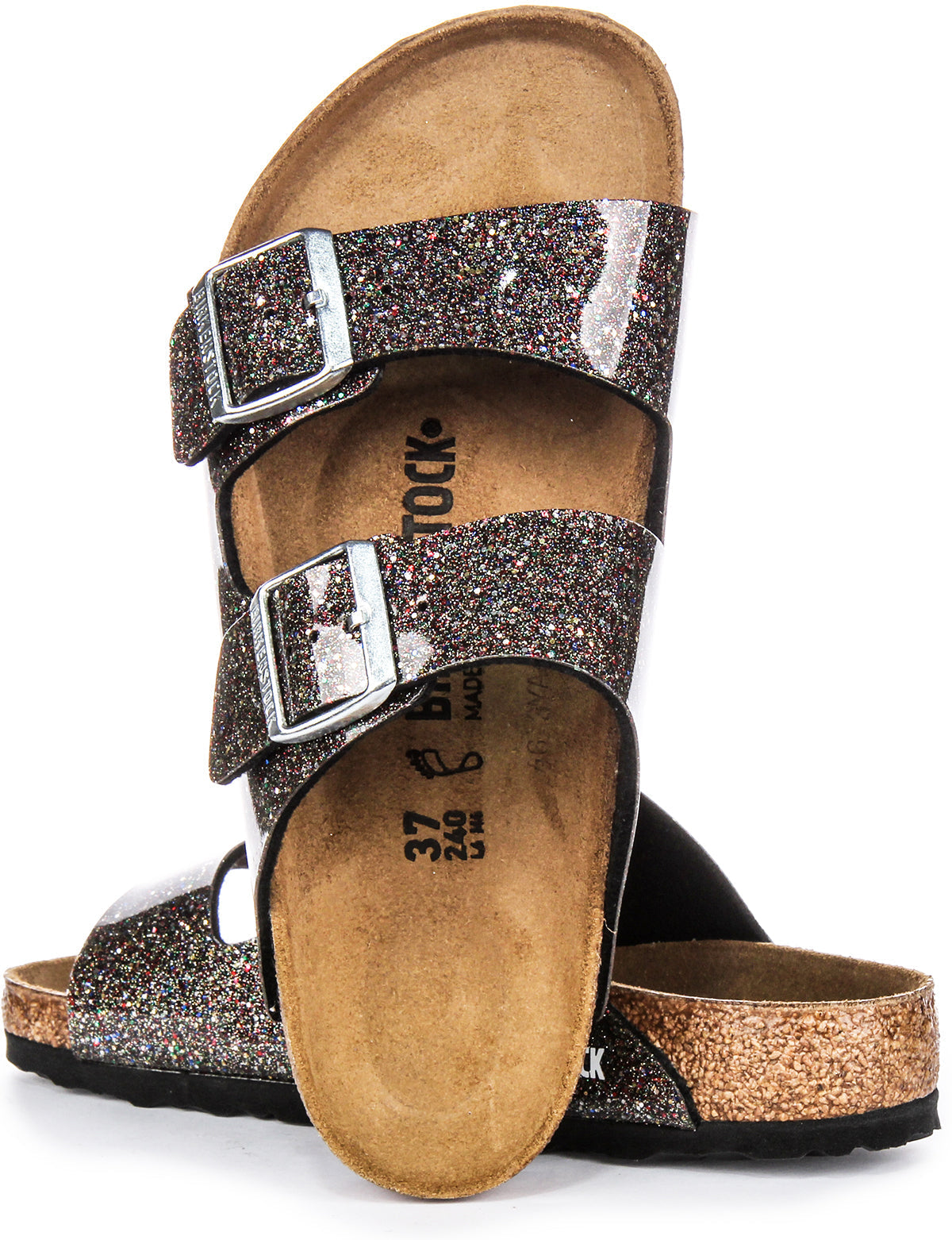 Sandali Birkenstock Arizona | Birko-Flor nero - Multicolore per bambini