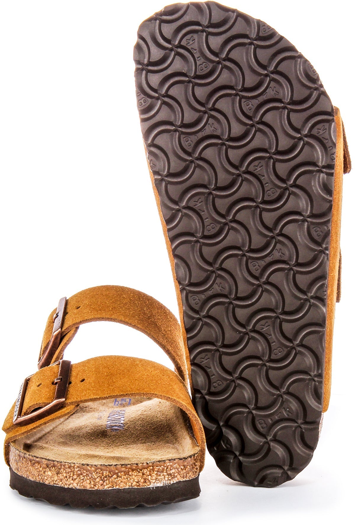 Sandali Birkenstock Arizona | Pelle scamosciata color visone da donna