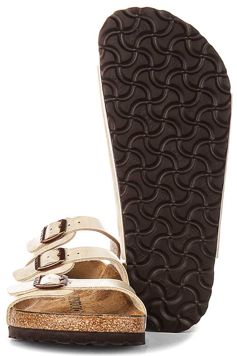 Birkenstock Florida-sandaler | Pärlvit Birko-Flor för dam - Normal passform