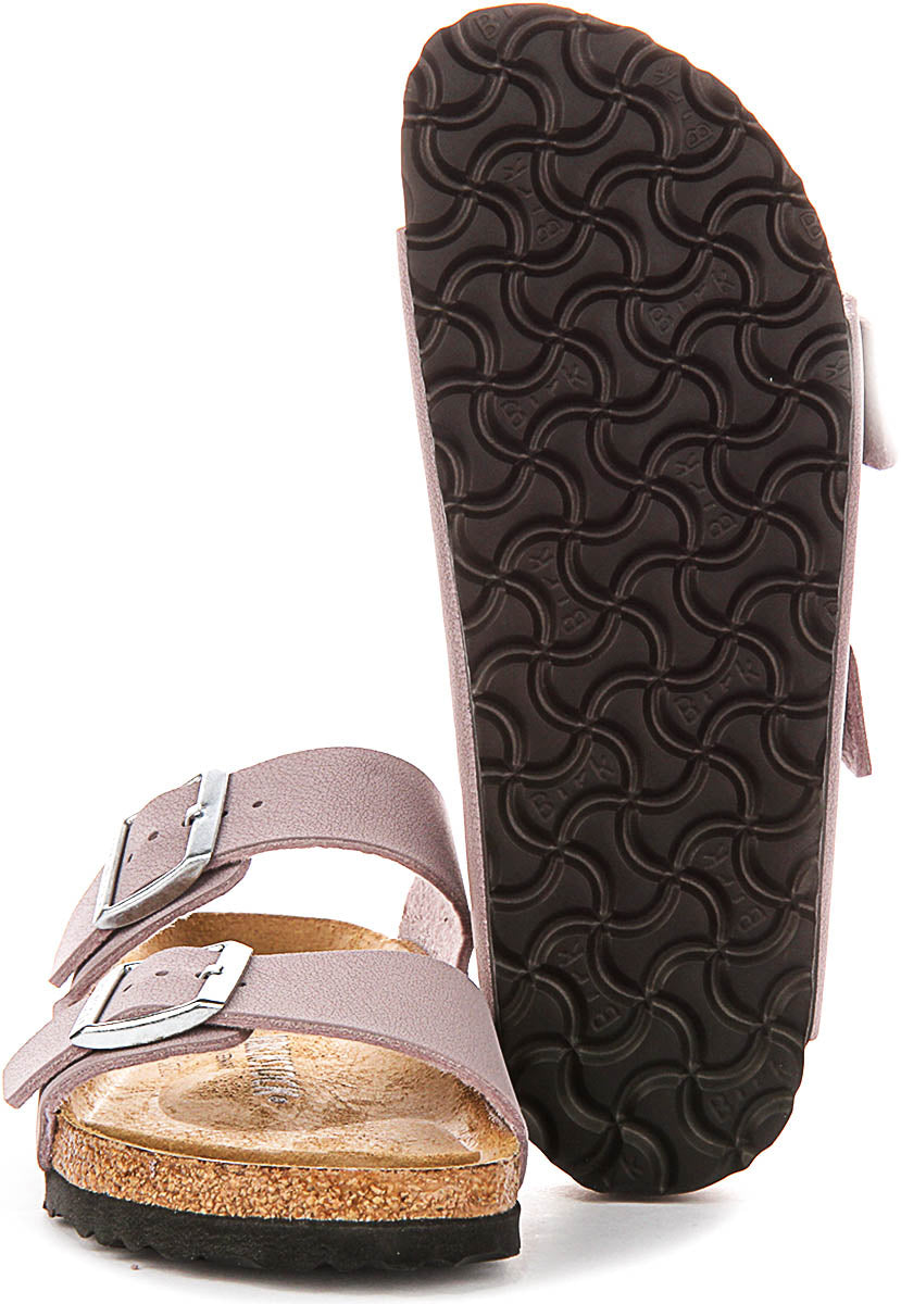 Sandali Birkenstock Arizona | Birko-Flor viola per bambini - Calzata stretta