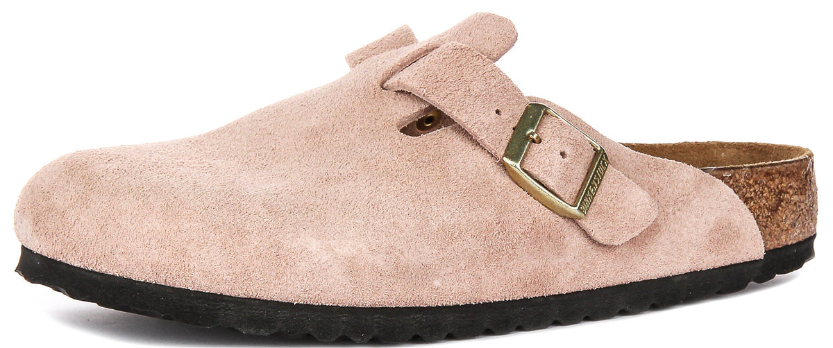 Birkenstock Boston-klompen | Roze Birko-Flor voor dames en heren