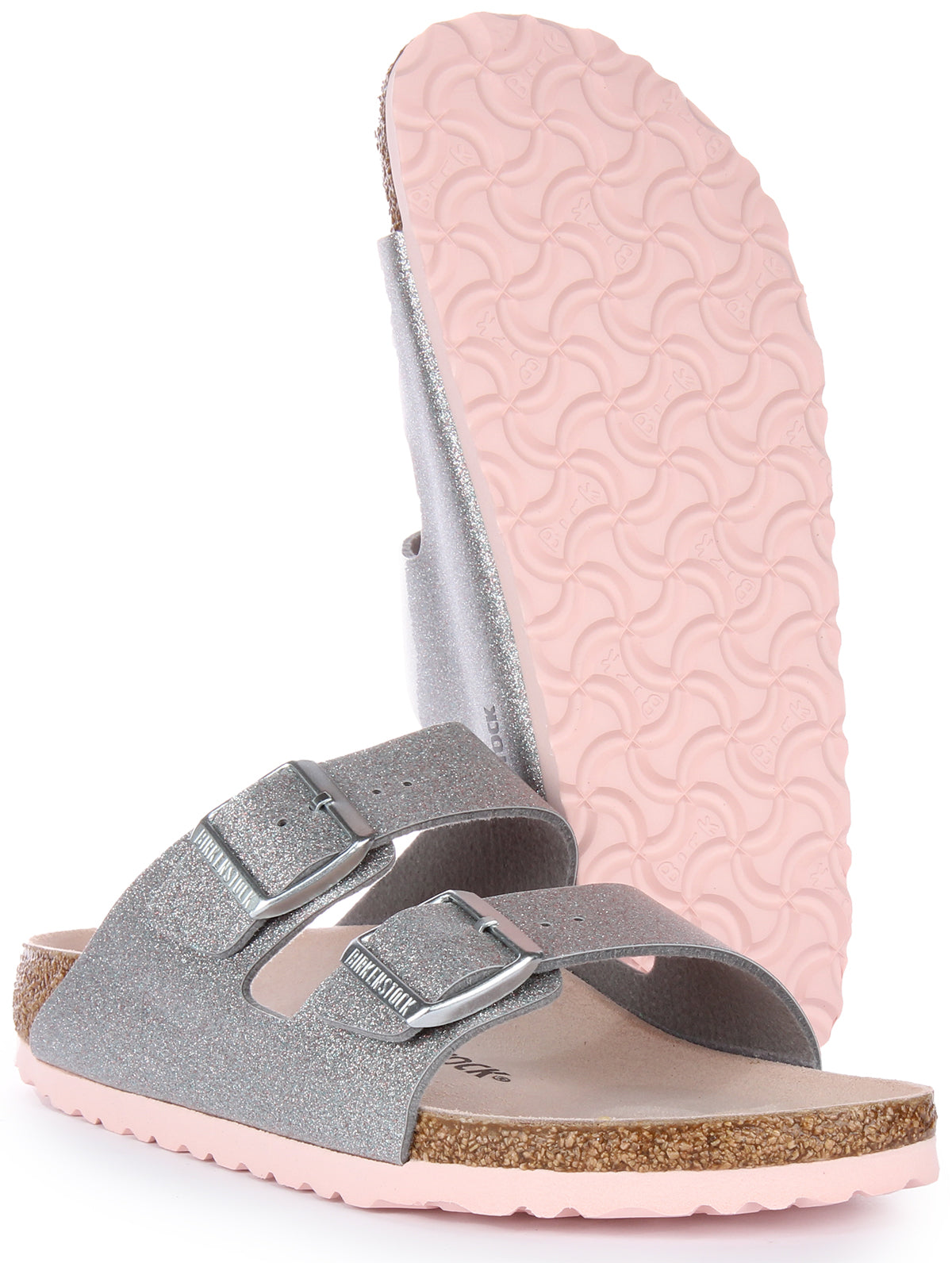Sandali Birkenstock Arizona | Birko-Flor argento per donna