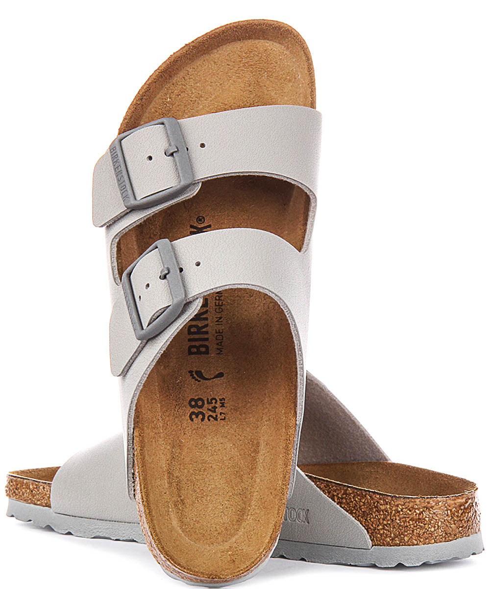 Sandali Birkenstock Arizona | Birko-Flor color pietra da donna - Calzata stretta