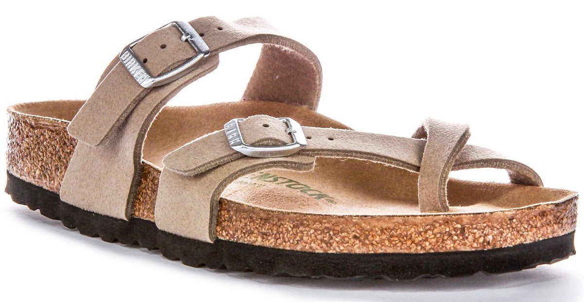 Birkenstock Mayari-sandalen | Taupekleurig Birko-Flor - veganvriendelijk voor heren en dames