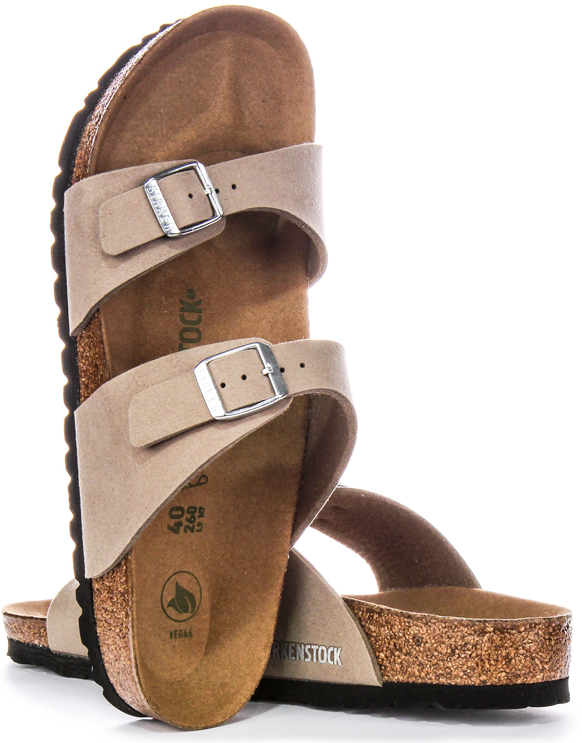 Zoccoli Birkenstock Sydney | Birko-Flor tortora - Adatti ai vegani da donna