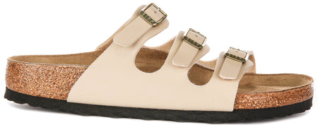 Sandali Birkenstock Florida | Birko-Flor color castello di sabbia da donna - Calzata regolare