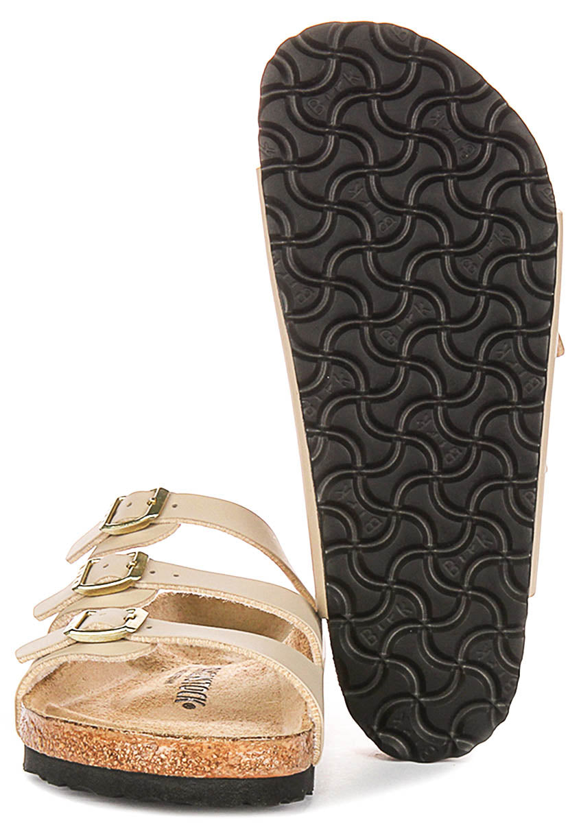 Sandali Birkenstock Florida | Birko-Flor color castello di sabbia da donna - Calzata regolare