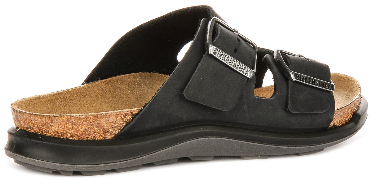 Birkenstock Arizona-sandalen | Zwart suède - Crosstown-zool voor dames - Normale pasvorm