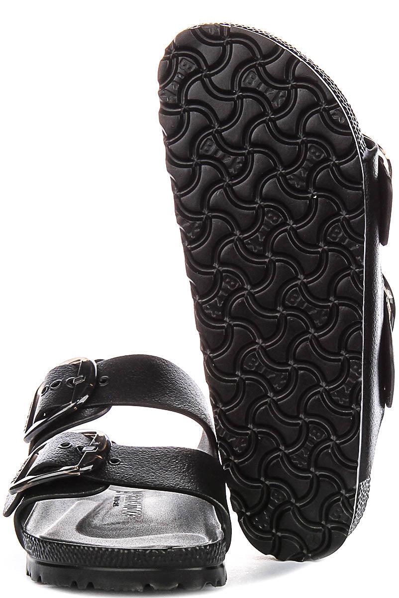 Birkenstock Arizona-sandalen | zwart EVA - grote gesp voor dames - smalle pasvorm