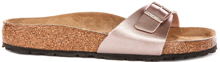 Birkenstock Madrid-sandaler | kopparfärgad Birko-Flor för kvinnor - normal passform
