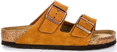 Sandali Birkenstock Arizona | Pelle scamosciata color visone da donna