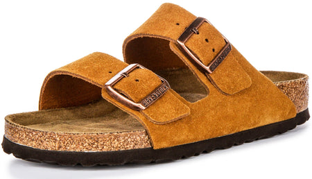 Sandali Birkenstock Arizona | Pelle scamosciata color visone da donna