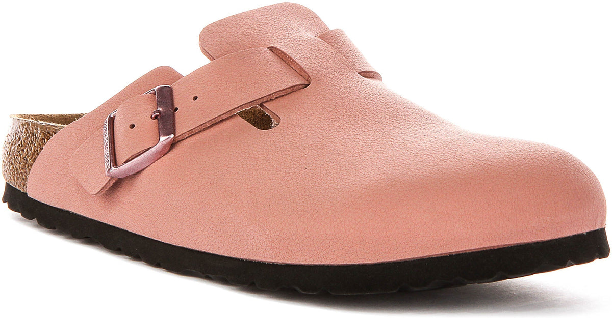 Birkenstock Boston-träskor | rosa Birko-Flor för barn - smal passform