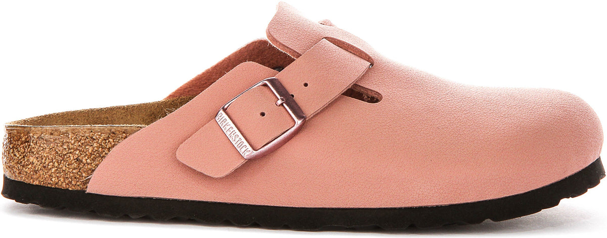 Birkenstock Boston-träskor | rosa Birko-Flor för barn - smal passform