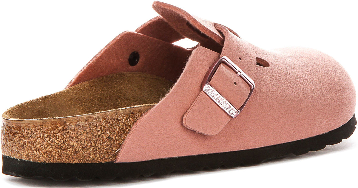Birkenstock Boston-träskor | rosa Birko-Flor för barn - smal passform