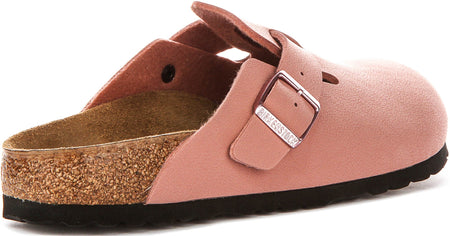 Birkenstock Boston-träskor | rosa Birko-Flor för barn - smal passform