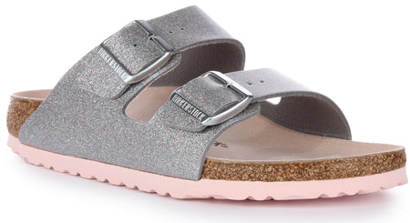 Sandali Birkenstock Arizona | Birko-Flor argento per donna