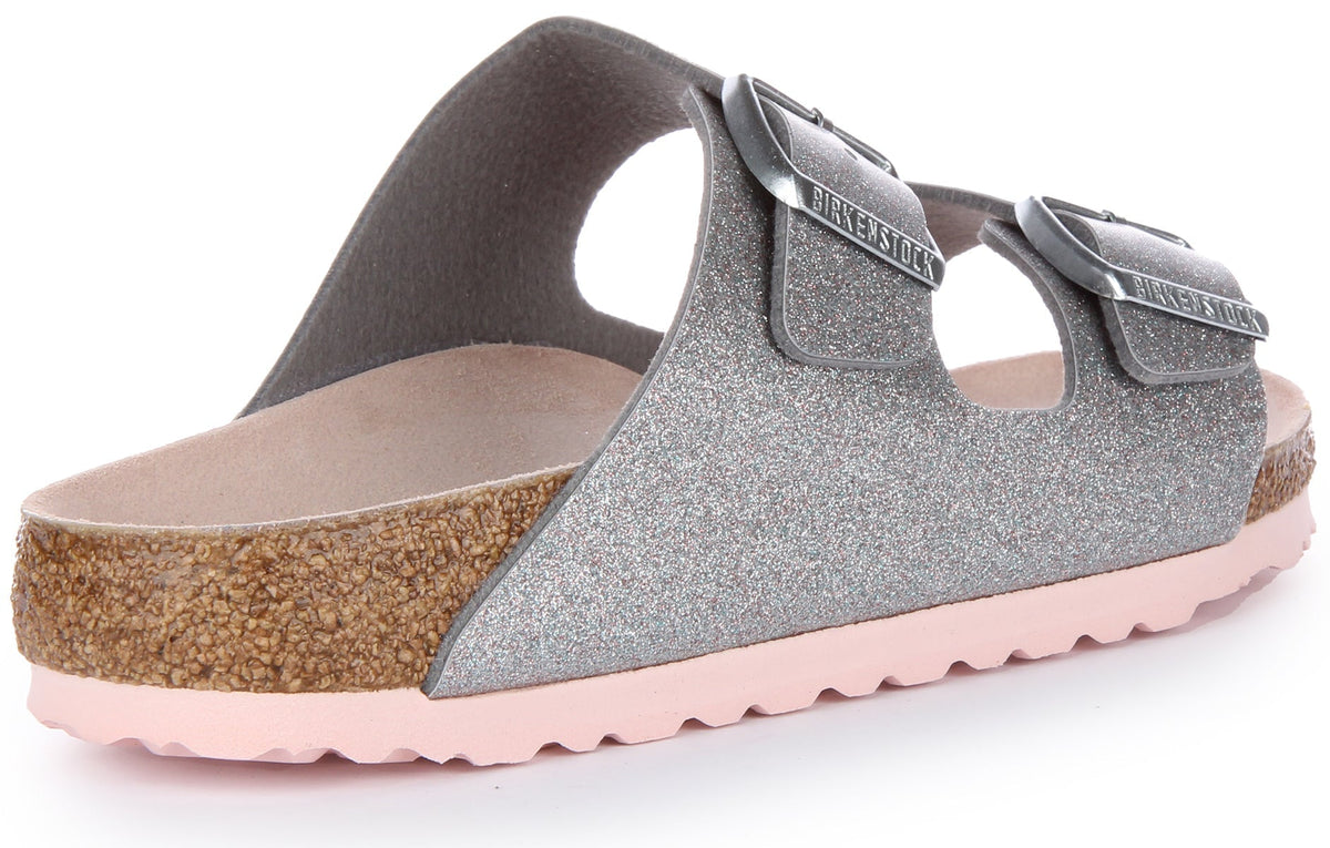 Sandali Birkenstock Arizona | Birko-Flor argento per donna