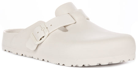 Birkenstock Boston-tofflor | Stenfärgad EVA för herr och dam - Smal passform