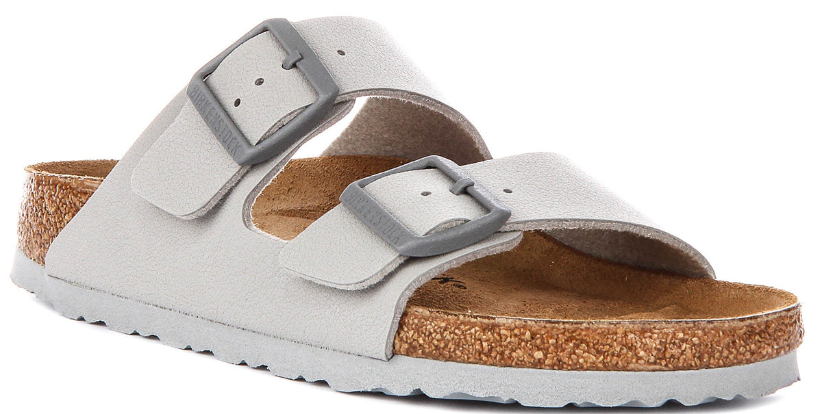 Sandali Birkenstock Arizona | Birko-Flor color pietra da donna - Calzata stretta