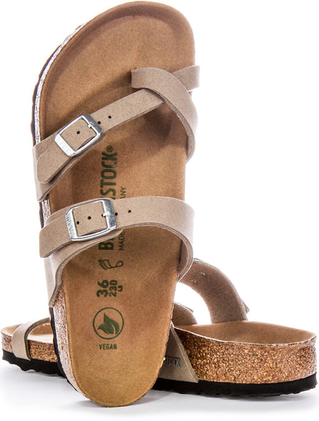 Birkenstock Mayari-sandalen | Taupekleurig Birko-Flor - veganvriendelijk voor heren en dames