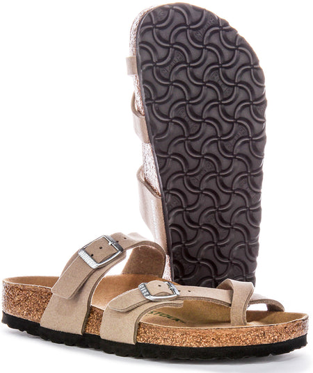 Birkenstock Mayari-sandalen | Taupekleurig Birko-Flor - veganvriendelijk voor heren en dames