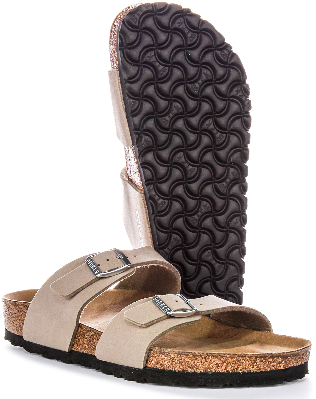 Zoccoli Birkenstock Sydney | Birko-Flor tortora - Adatti ai vegani da donna