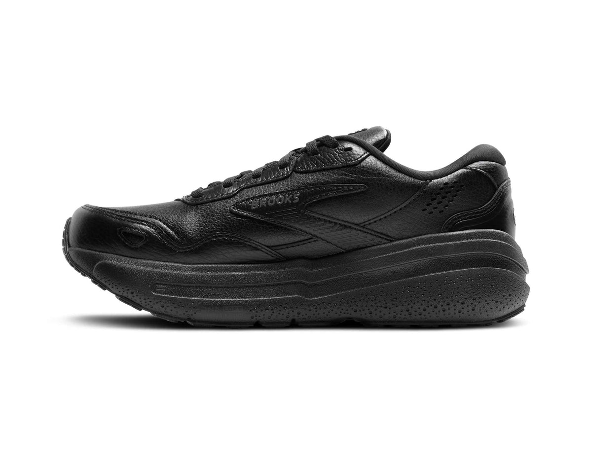 Brooks Ghost Max 2 leren hardloopschoenen voor dames, breed